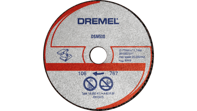 DREMEL® DSM20 Metall- und Kunststofftrennscheibe