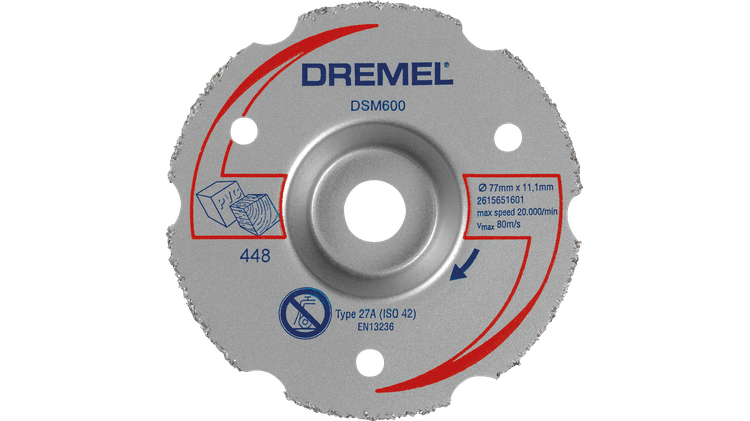 DREMEL® DSM20 Δίσκος ισόπεδης κοπής καρβιδίου πολλαπλής χρήσης