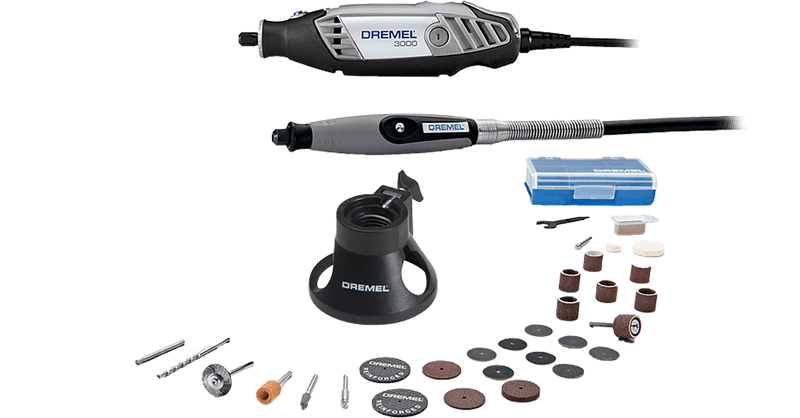 Dremel Rotary Tool 3000-N/10 with 10 Accessories Kit 220V Home Workshop_MU