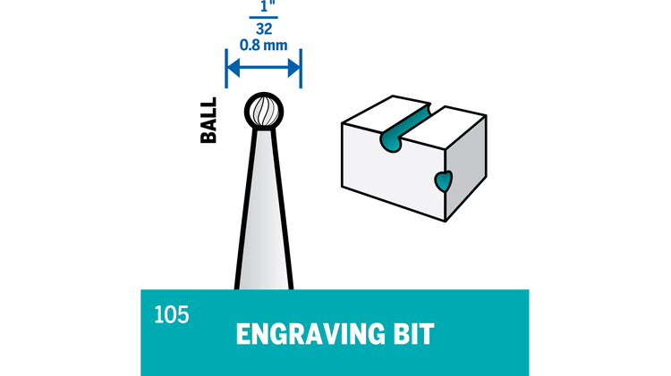 Dremel 105 Engraving Bit
