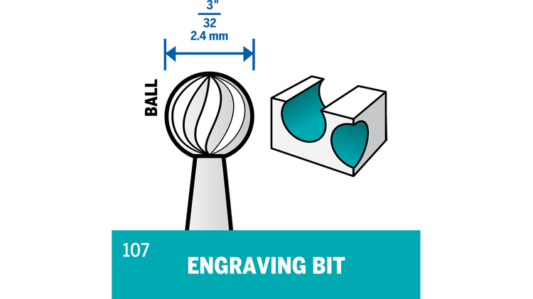 Dremel 107 Engraving Bit