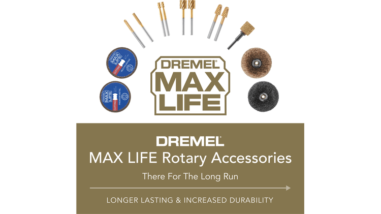 Dremel Max Life 117HP 1/4" (6.4mm) High Performance Rotary Carving Bit