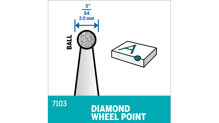 Dremel 7103 Diamond Wheel Point