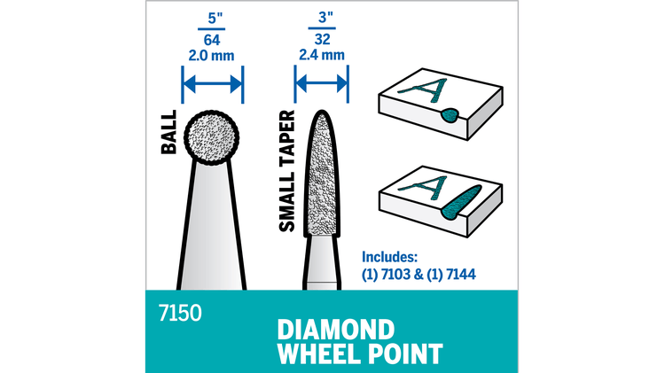 7150 Diamond Wheel Points