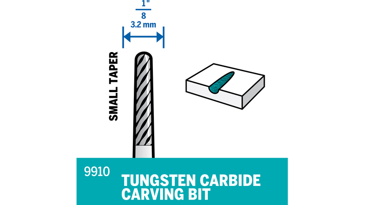 9910 Tungsten Carbide Carving Bit