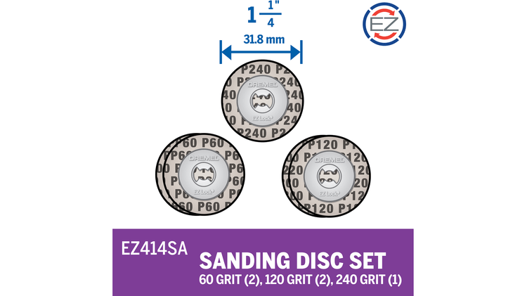 EZ414SA 1-1/4" Sanding Disc Multi Pack
