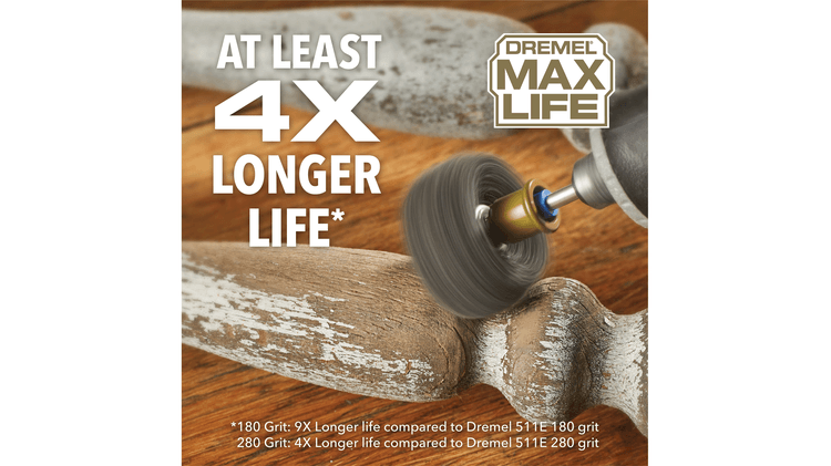 Dremel Max Life EZ511HP 180 & 280 Grit Finishing Abrasive Buffs