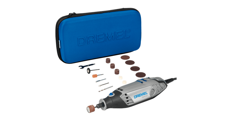 Dremel 3000 Corded Electric Variable Speed Rotary Tool Value Pack with 25  Accessories, 2 Attachments, and 52 Bonus Accessories (Black, Gray) 