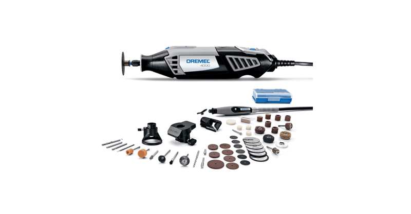 F0134000 Dremel 4000 MultiTool With 45 Piece Accessory Set And Hard Case 