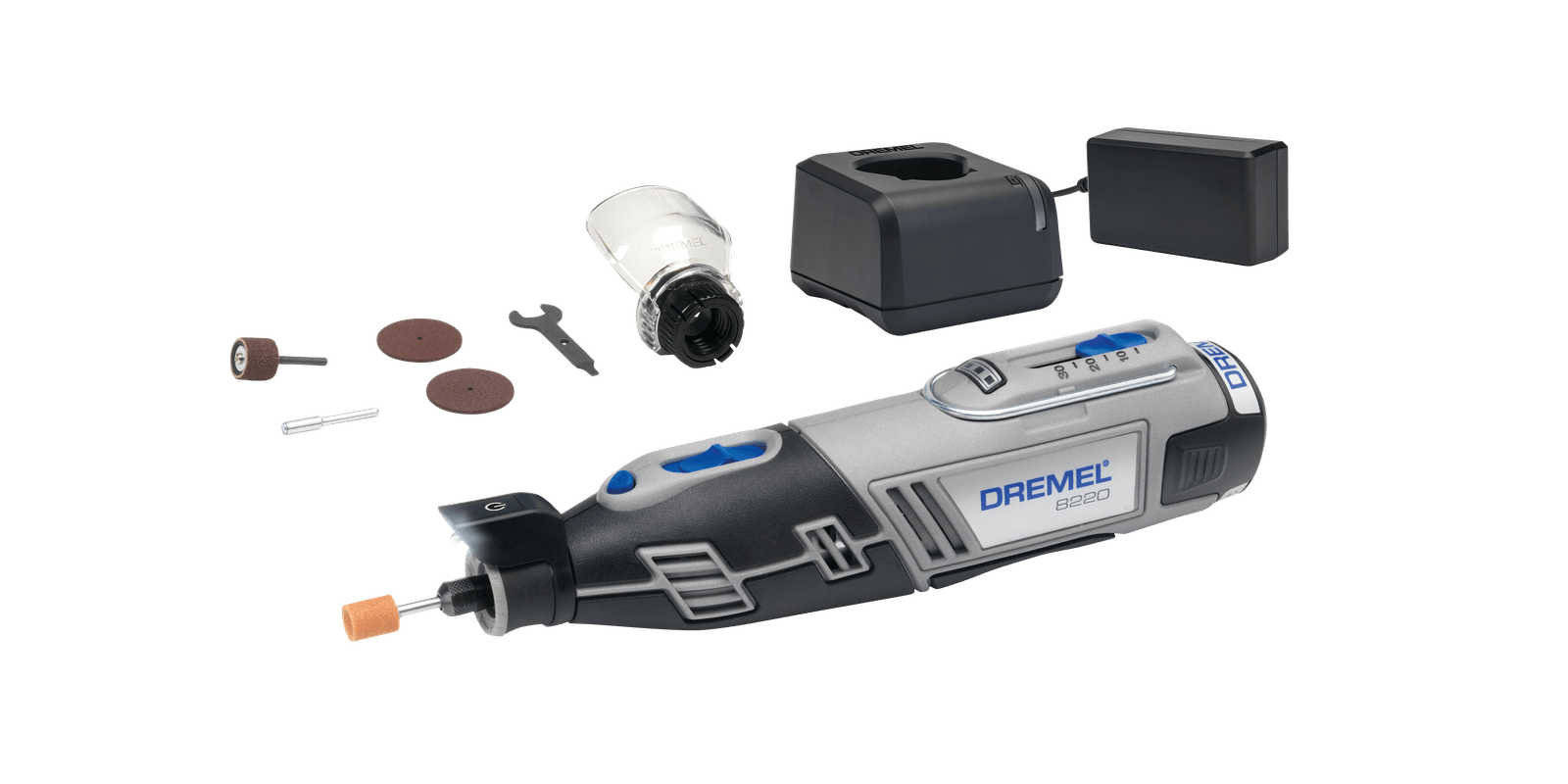 Dremel 8220-DR-RT 12V Max Cordless Lithium-Ion Rotary Tool Kit with 1.5 Ah  Battery Pack (Renewed) 
