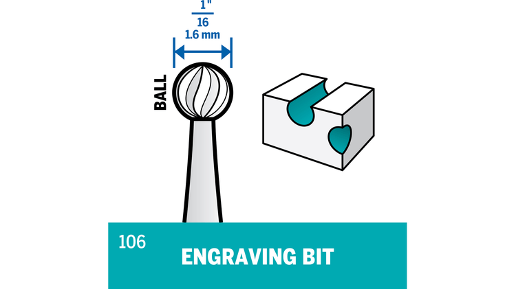 Dremel 106 Engraving Bit
