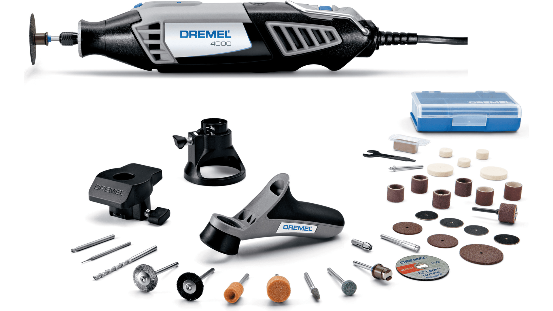Dremel® 4000-6/50 4000-Series Variable Speed Rotary Tool Kit w/ 6  Attachments 
