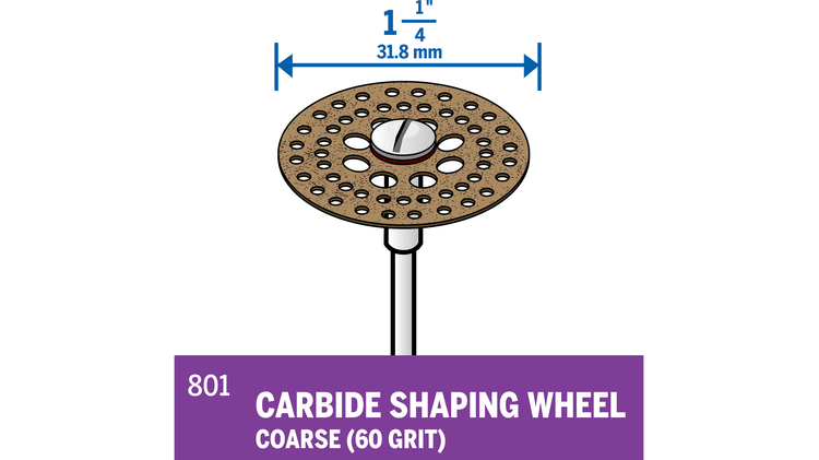 Dremel 801 Carbide Shaping Wheel