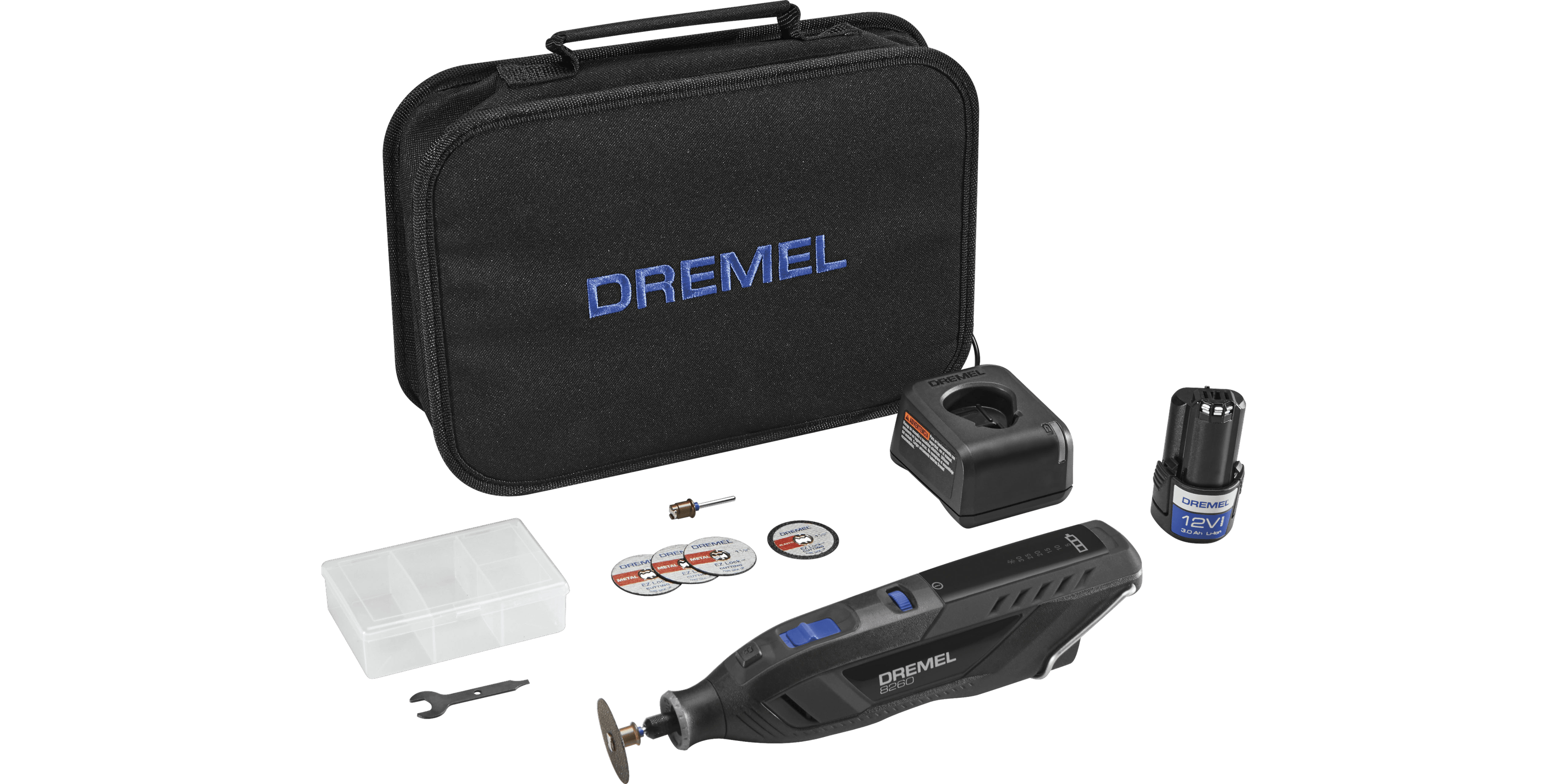 DREMEL F0138260JF Kit of 65 accessories and 5 attachments with the 8260  smart multitool