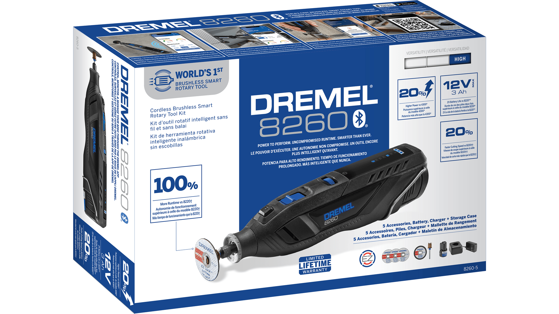Dremel 8260 outil multifonctions sans-fil 12V F0138260JA