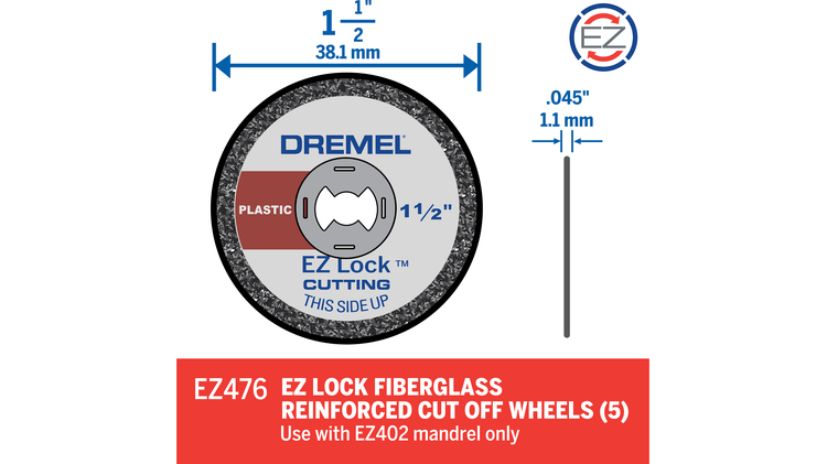 Dremel EZ476 EZ Lock Cut-off Wheel