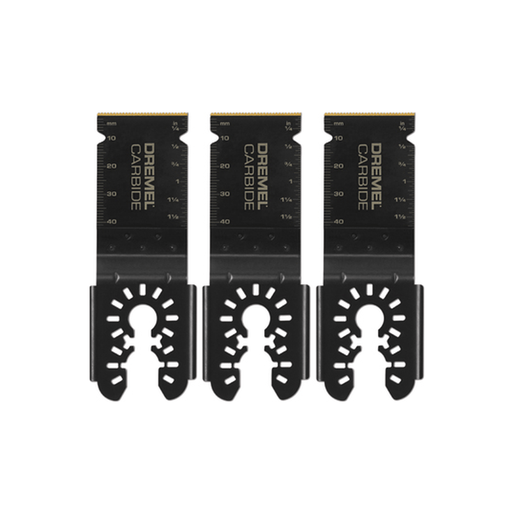Dremel MM485BU Universal Dual Interface Carbide Flush Cutting Oscillating Blades (3-Pack)