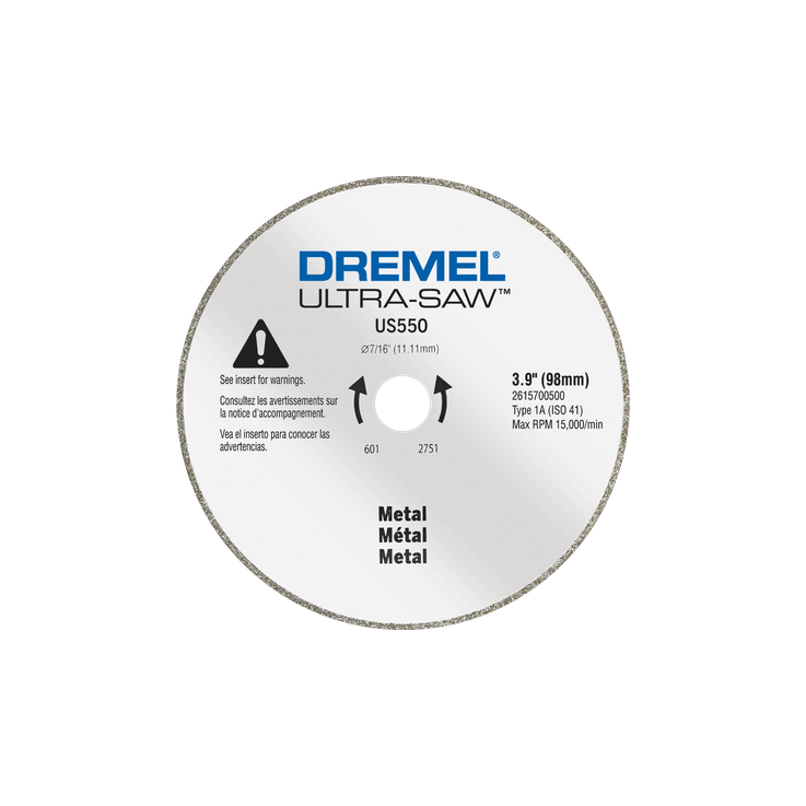 Dremel Ultra-Saw US550 4" Diamond Grit Metal Cutting Wheel