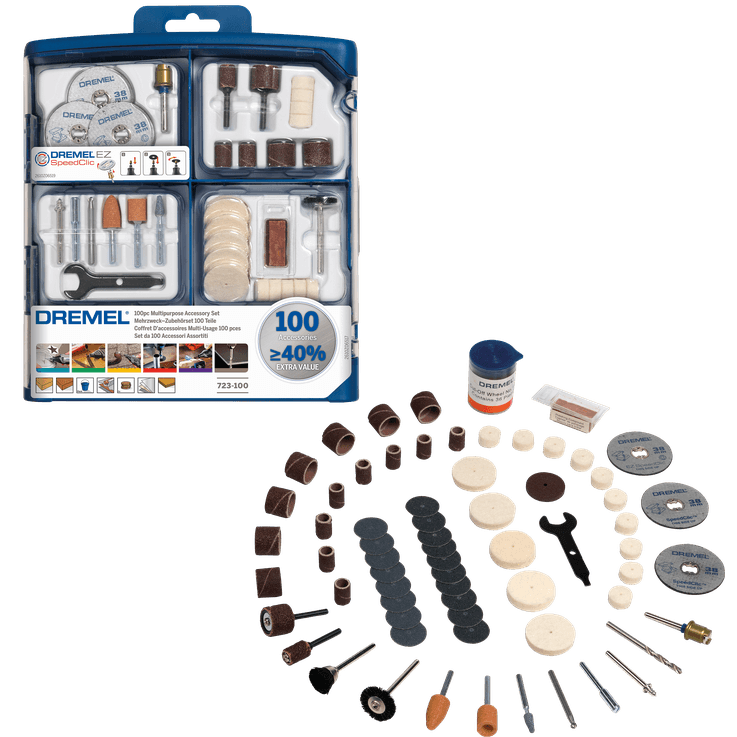 100 pieces DREMEL® Multipurpose Accessory Set