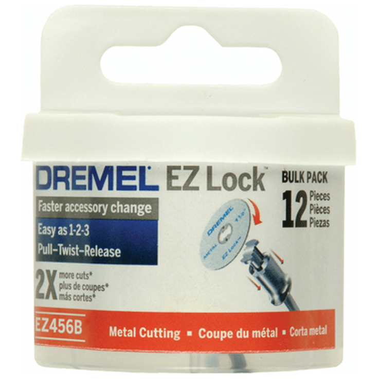 Disco de corte para metal DREMEL® EZ Lock, paquete de 12.