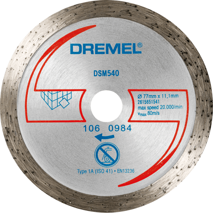 Polémico lanza A rayas Disco de corte de diamante para azulejos DREMEL® DSM20 Cortar | Dremel