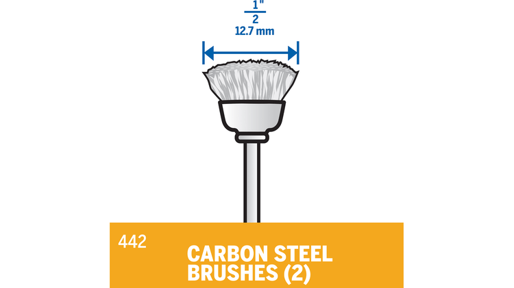 Cepillo de acero al carbono Dremel 442