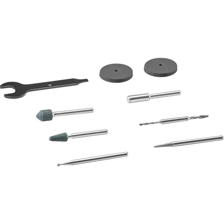 Micro kit de accesorios giratorios para vidrio y piedra Dremel 735-01 de 8 piezas