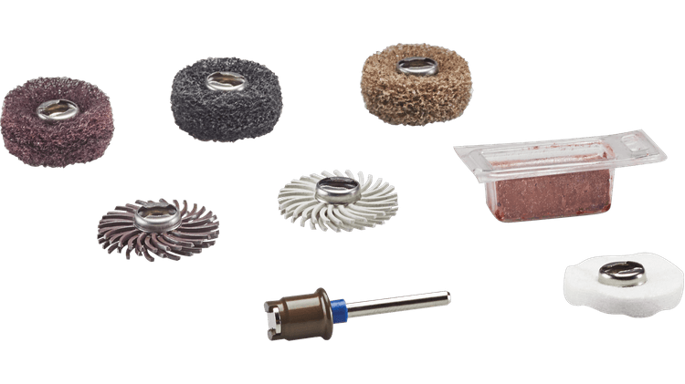 Kit de accesorios giratorios para lijado y pulido Dremel EZ726-01 EZ Lock™, 8 piezas