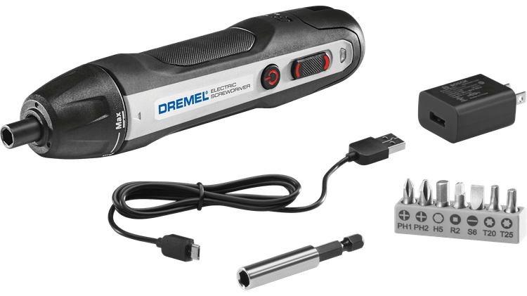 Destornillador eléctrico Dremel inalámbrico con batería de 4 V recargable por USB
