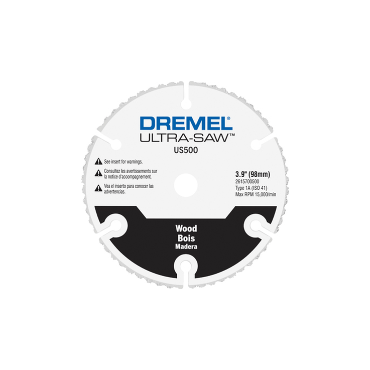 Dremel Ultra-Saw US500 Disco de corte Premium de carburo para madera y plástico de 4"
