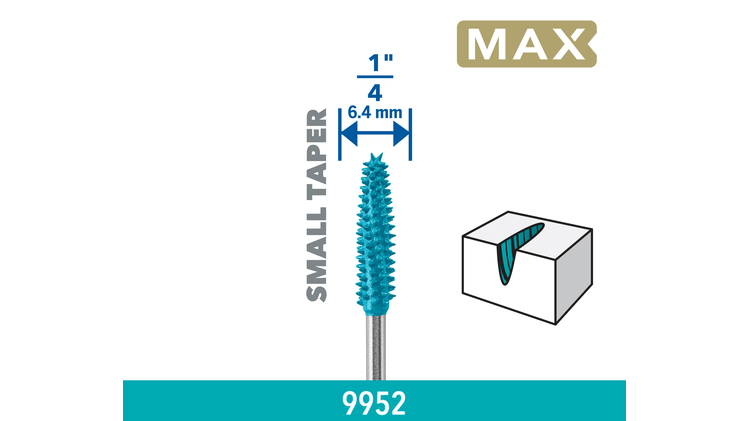Pieni ja tehokas kartionmuotoinen veistoterä DREMEL® MAX