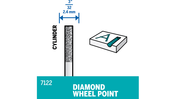 7122 - Pointe diamant