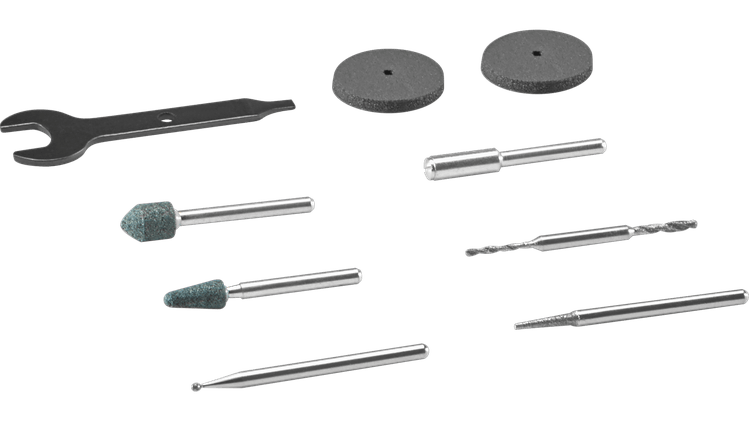 Micro kit 8 pièces d'accessoires rotatifs pour verre et pierre Dremel 735-01