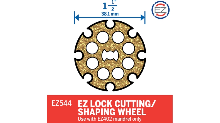 Disque de coupe/façonnage de 1 1/2 po EZ544 EZ Lock™