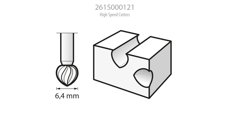 고속 커터 6.4 mm