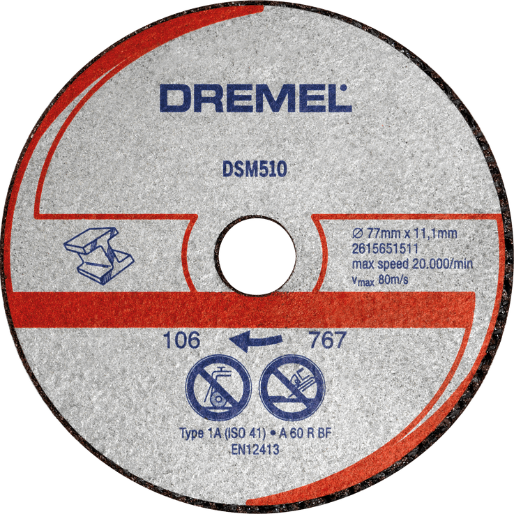 kaart heilige hoop DREMEL® DSM20 metalen en kunststof snijschijf Snijden | Dremel